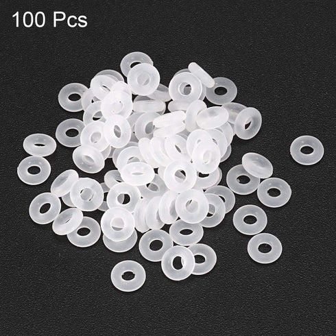 uxcell Silicone O-Rings, 9mm OD 6mm ID 1.5mm Width VMQ Seal Gasket for Compressor Valves Pipe Repair, White, Pack of 100...