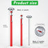 6 Pcs Stainless Steel Kitchen Thermometer with 5 Inch Long Stem 1 Inch Dial Thermometer Milk Frothing Food Thermometer for Oven Probe Meat Grill B...