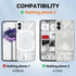 T Tersely for Nothing Phone 2 Clear Case, Hard PC Back + Soft TPU Bumper Crystal Clear Slim Fit Lightweight Transparent Skin Cover Shockproof Non-...