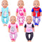 UNICORN ELEMENT 5 Sets Baby Doll Clothes Outfits Pyjamas for 14-18 Inch Doll, Baby Doll Accessories for 16'' Doll Baby Doll, 18 Inch Doll...