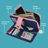 Nautica Be Shore Zip Around Wallet for Women RFID Vegan Leather Clutch, Bifold Organizer with Phone Holder, Card Slots, and Checkbook Pocket, Aloh...