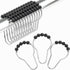 Amazer Black Shower Curtain Hooks, Decorative Rust Proof Acrylic Balls Shower Curtain Hooks, Stainless Steel Shower Hooks for Shower Curtain Bathr...