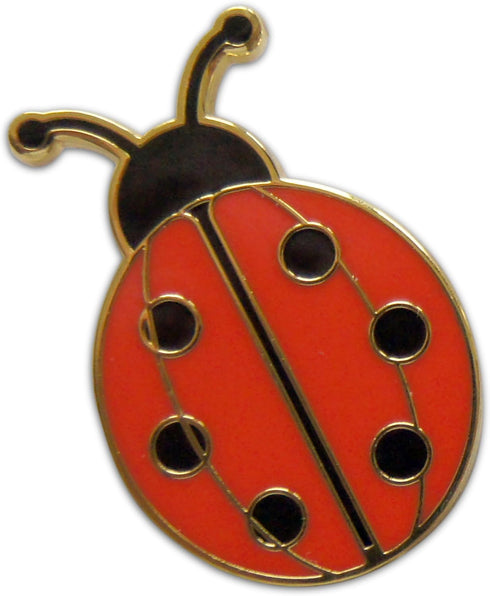 3-Piece LadyBug Lady Bug Pride Lapel Pin Hat Pin & Tie Tack Set with Clutch Back by Novel Merk...