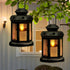 Solar Candle Lights Outdoor Waterproof - 8 Pack Rechargeable Flickering Tea Lights Solar Powered Reusable LED Candles Flameless Lamp Nightlights f...