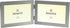 Brushed Aluminium Satin Silver Colour - Twin 2 Picture Horizontal Double Folding Photo Frame - Takes 2 Photos of 6 x 4 inches (15 x 10 cm) (Landsc...