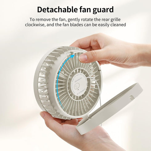 SmartDevil USB Desk Fan, 2 Speeds Small Personal Desk Fan, 90° Rotate Portable Foldable Mini Desktop Table Fan, Strong Wind, Quiet Operation, for ...