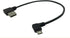 CERRXIAN 9Inch Micro USB Cable Combo Left Angle Micro USB 5 Pin Male to USB 2.0 Type A Right Angle Male Data Sync and Charge Cable (Black)(2-Pack,...
