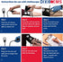 Dixie Ems Deluxe Aneroid Sphygmomanometer Blood Pressure Set W/Adult Cuff, Carrying Case and Calibration Tool - Navy...