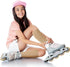 SATINIOR 3 Pairs Ice Skating Socks Roller Skating Socks High Tight Knee Skating Socks Roller Skating Nylon Socks Women Girl (Nude Color)...