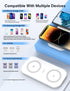 Dual Wireless Charger,JoyGeek Wireless Charging Pad for iPhone 14 Plus/14 Pro/14/13 Pro Max/Pro/Mini/12,Airpods 3/2,Wireless Phone Charger for Sam...