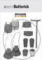 BUTTERICK PATTERNS B5371 Misses'/Men's Wrist Bracers, Corset, Belt and Pouches, Size XM (SML-MED-LRG)...