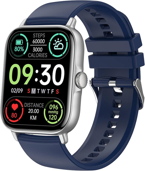 Bluetooth Smart Watch for Men Fitness Activity Tracker Compatible with iPhone Android Waterproof HD Full Touch Screen Smartwatch with Call Text Pe...
