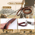 Leather Dog Leash 4ft x 3/4 inch,Strong Heavy Duty Genuine Leather Braided Dog Training Leash, Soft and Comfortable Leather Leash for Large Dogs, ...
