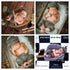 Coberllus Newborn Baby Photography Photo Props Checked Fabric Boys Flat Cap & Suspender Pants Romper Photography...
