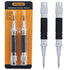 2-Piece Automatic Center Punch, 5 inch Spring Loaded Center Hole Punch with Adjustable Stroke Punch Tool for Metal Wood Glass Plastic, Metal Punch...