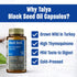 Black Seed Oil Softgel with High Thymoquinone - Immune Support - Digestive Health - Brain Function - Joint Mobility - Cold-Pressed from Non-GMO Tu...