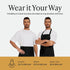 Will Well Chef Apron for Men and Women - 33" x 27" Large with 38" Waist Ties for a Comfy and Snug Fit, Durable and Lightweight, with 2 Spacious Po...