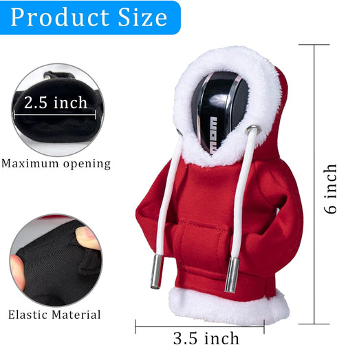 Gear Shift Hoodie, Funny Gear Shift Knob, Universal Car Shift Knob Hoodie, Mini Hoodie for Car Shifter, Automotive Interior Novelty Accessories De...
