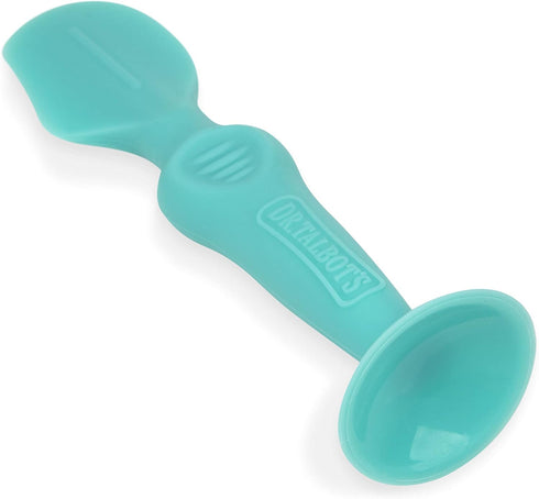 Nuby Diaper Cream Soft Silicone Brush with Suction Base & Hygienic Travel Case, Mini Size, Aqua...