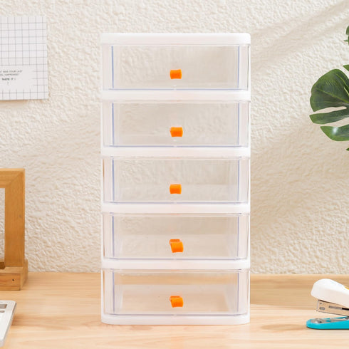 Gagee 5 Drawer Mini Stackable Storage Drawers,Plastic Dressers with Drawers for Arts and Crafts, Small Tools, Sewing Accessories, Stationary, and ...