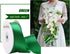 1 Inch Green Satin Ribbon Double Face Solid Satin Ribbon for Gift Wrapping, Wedding, Party Decoration, DIY Hair Accessories, Sewing, Invitation Em...