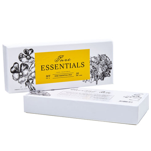 Essential Oils by Pure Essentials 100% Pure Oils kit- Top 6 Aromatherapy Oils Gift Set-6 Pack, 10ML(Eucalyptus, Lavender, Lemon Grass, Orange, Pep...
