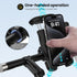 Bike Phone Holder, Motorcycle Phone Mount 360°Rotatable Handlebar Cell Phone Clamp Scooter Phone Clip for iPhone 15 Pro Max/Plus,14/13/12/11,Galax...