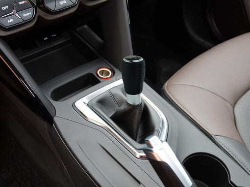 5 Speed Shift Knob Leather Shifter Lever Gear Stick Transmissions Fit Most Manual Cars Truck SUV Vehicles (Black)...