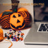 Halloween Push Pins,32 Pcs Decorative Push Pins for Bulletin Board Cute Push Pins Pumpkin Ghost Black Cat Witch Hat Thumb Tacks for Wall Photo Map...