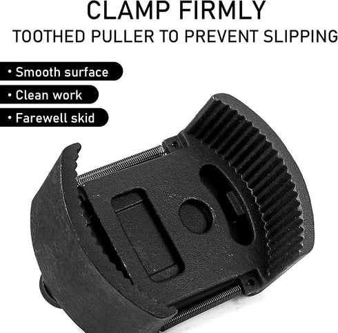 1 PC Car Oil Filter Wrench, 2.3"-3.1"/60-80mm Two-Jaw Positive and Negative U-shaped Adjustable Disassembly Tool, 1/2" Driver Toothed Anti-slip Oi...