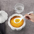 Porcelain Mini Size Ladles, 9 inch Large Soup Spoons, 6 Pieces Premium White Porcelain Spoons, Ladles for Stews, Chinese Noodles Spoons, Long Ladl...