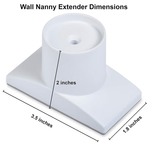 Wall Nanny Extender -4 Inch Baby Gate Extension Guard (Made in USA) Extends Pressure Mounted Gates - Protects Walls, Stabilizes Gate, for Child, P...