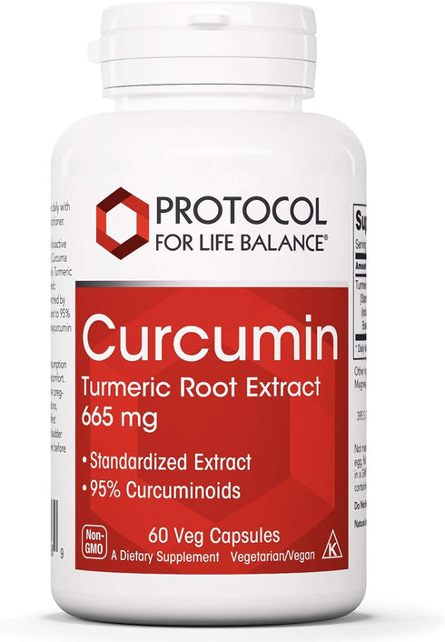 Protocol Curcumin 665mg - Turmeric Root Extract - 60 Veg Caps...