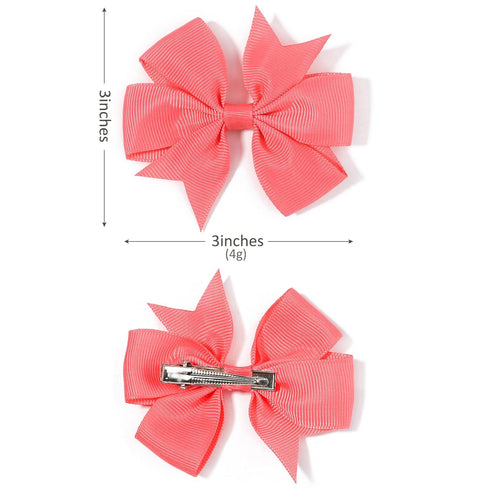 40PCS 3 Inch Hair Bows for Girls Grosgrain Ribbon Toddler Accessories with Alligator Clip Bow Baby Kids Teens...