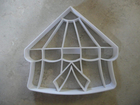 DETAILED CIRCUS TENT COOKIE CUTTER - White, Plastic, Hand Wash Only, Made in USA, PR2965...
