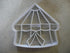 DETAILED CIRCUS TENT COOKIE CUTTER - White, Plastic, Hand Wash Only, Made in USA, PR2965...