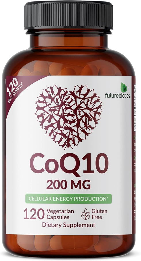 Futurebiotics CoQ10 200 MG Cellular Energy Production, 120 Vegetarian Capsules...