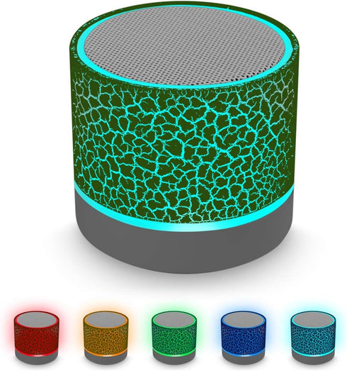 AICase Portable Wireless Mini Bluetooth Speaker, Super Bass Stereo Rechargeable Speaker with LED Lights......