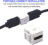 VCE 4K HDMI Keystone Jack 6-Pack, HDMI Female to Female Adapter HDMI Coupler Snap-in for Keystone Wall Plate, White...
