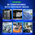 AC 50-300V 100A Multi Function Voltage Amperage Power Meter, Din Rail LCD Digital Backlight Energy Monitor, Built-in Current Transformer Ammeter V...