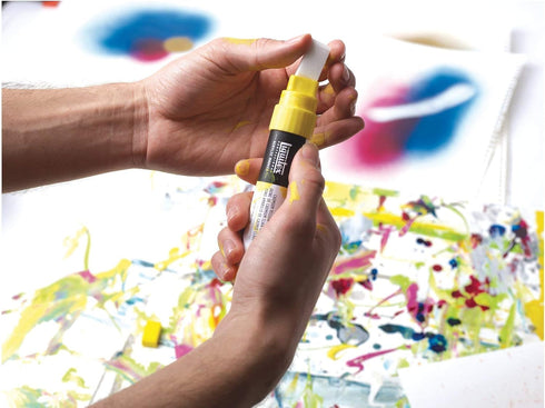 Liquitex Professional Fine Paint Marker, 8mm, Yellow Medium Azo...