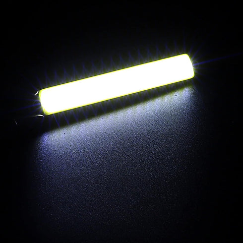 PATIKIL 1W DC 3-3.7V LED Chip Bulb,Aluminum COB Lamps Bulb White Light 6500K 100LM 300mA 60x8mm for Home Reading, Landscape Light - 3 Pack...