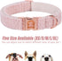 MR. CHUBBYFACE Winter Dog Collar Adjustable Christmas Pet Collar Pink Fleece Dog Collar for Small Medium Large Dogs...