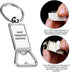 6 Pieces Sublimation Blanks Keychains Metal Bottle Opener Blank Key Rings Aluminum Heat Transfer Rectangle Sublimation Keychains for Man Custom Pe...