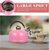 MAGICLULU Buzzing Kettle Heating Pot Whistling Teapot Whistling Water Kettle Teapot for Stovetop Mini Tea Kettle Tea Kettle Top Chinese Teapot Sou...