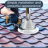 2 Pcs Pipe Flashing Boot for Pipe OD 1/4" to 5" EPDM Flexible Roof Jack Pipe Boot Metal Roofing Boots, 7-3/4 Inch in Base Diameter (Grey)...