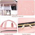 8L Travel Toiletry Bag with Jewelry Organizer for Women - 2.1 GAL Water-resistant Makeup Cosmetic Bag With Hanging Hook for Accessories Shampoo Fu...