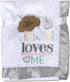 30x40 Fleece Baby Nursery Blanket with Satin Trim for Boys, Girls, and Unknown Gender Baby (Grandma's Love)...
