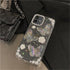 Fycyko Compatible with iPhone 7/8/SE 3D Butterfly Floral Clear with Design Aesthetic Women Teen Girls Glitter Pretty Crystal Sparkle Sparkly Cute ...