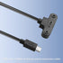 USB 2.0 Tyep C Panel Mount Adapter Cable 90 Degree Angle USB C Male to Female Extension CableUSB 2.0 Type C Cable with Panel Mount Screw for Lapto...